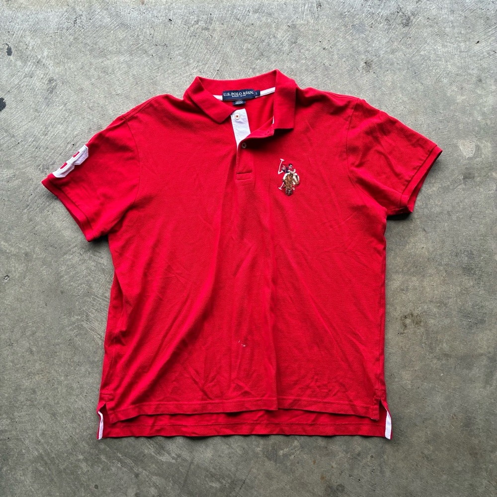 U.S. Polo Assn. Red Polo Shirt